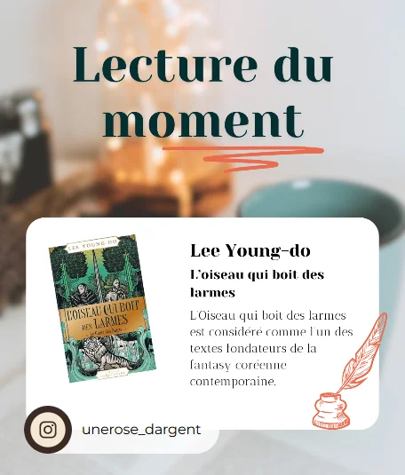 publication instagram de notre lecture du moment